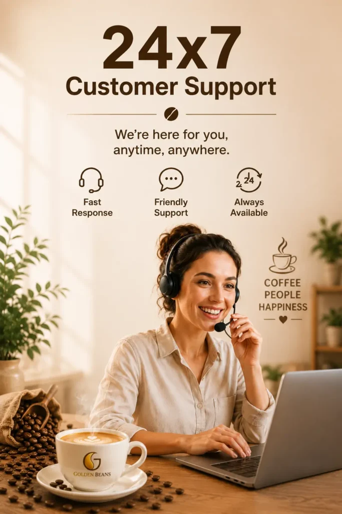 Golden Beans Coffee Customer help